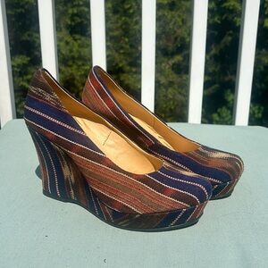 Guatemalan wedge heels, size 8.5